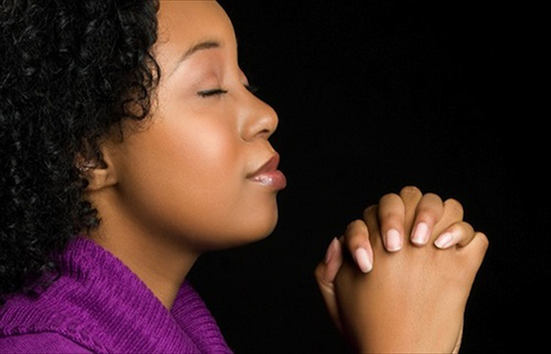 Black-Woman-purple-jumper-praying-11